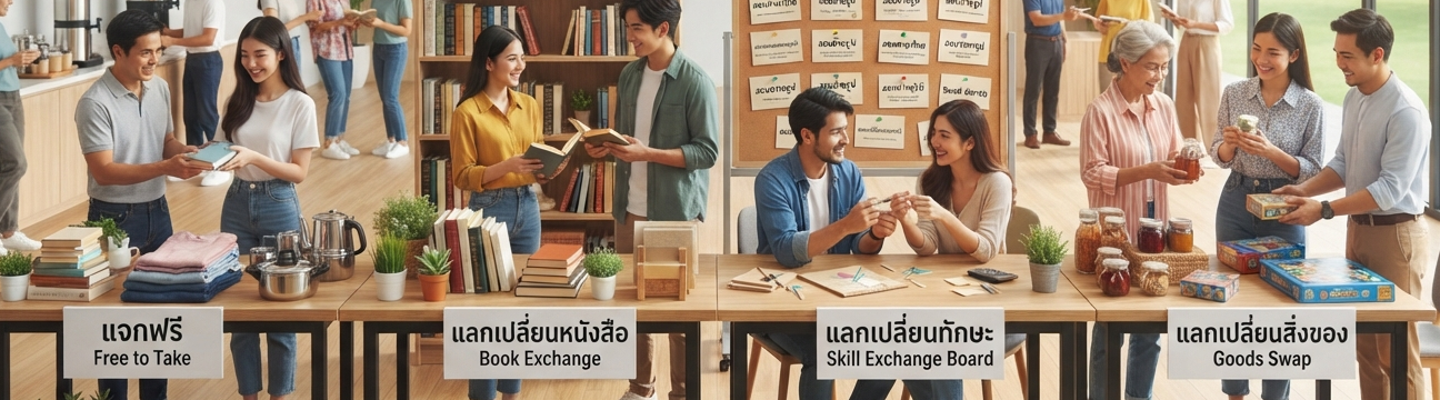 แจกและแลกเปลี่ยน